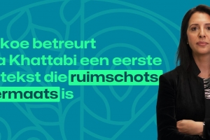 In Bakoe betreurt Zakia Khattabi een eerste drafttekst die ruimschots ondermaats is