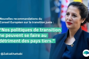  La Ministre Khattabi se félicite de l’accord survenu au Conseil européen sur les recommandations pour une transition juste vers la neutralité climatique.